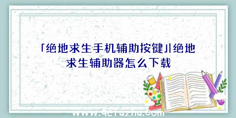 「绝地求生手机辅助按键」|绝地求生辅助器怎么下载